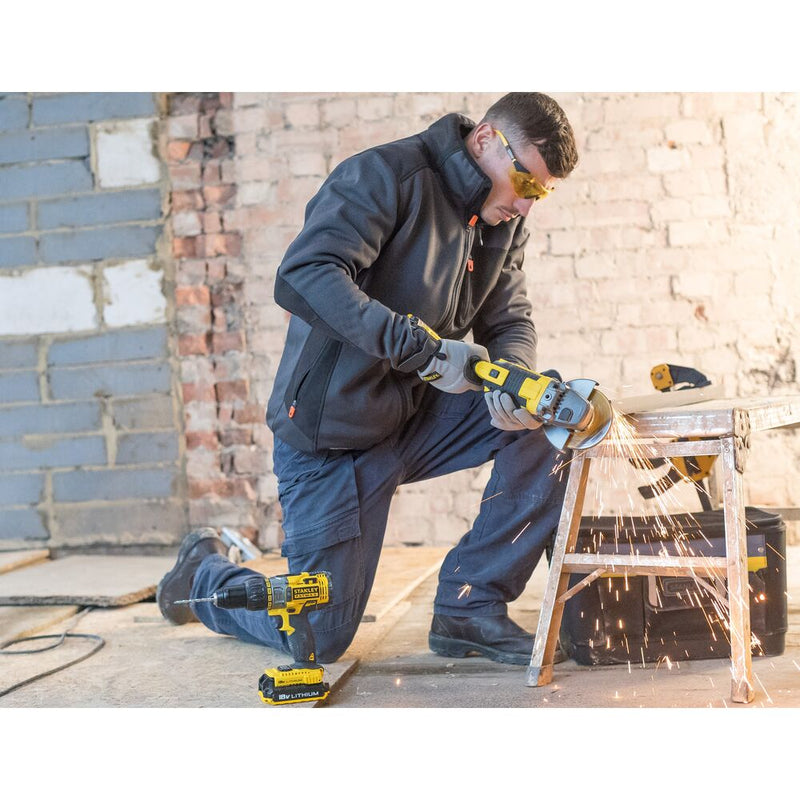 18V/2x2Ah cordless impact drill + angle grinder (STANLEY FMCK464D2-QW)