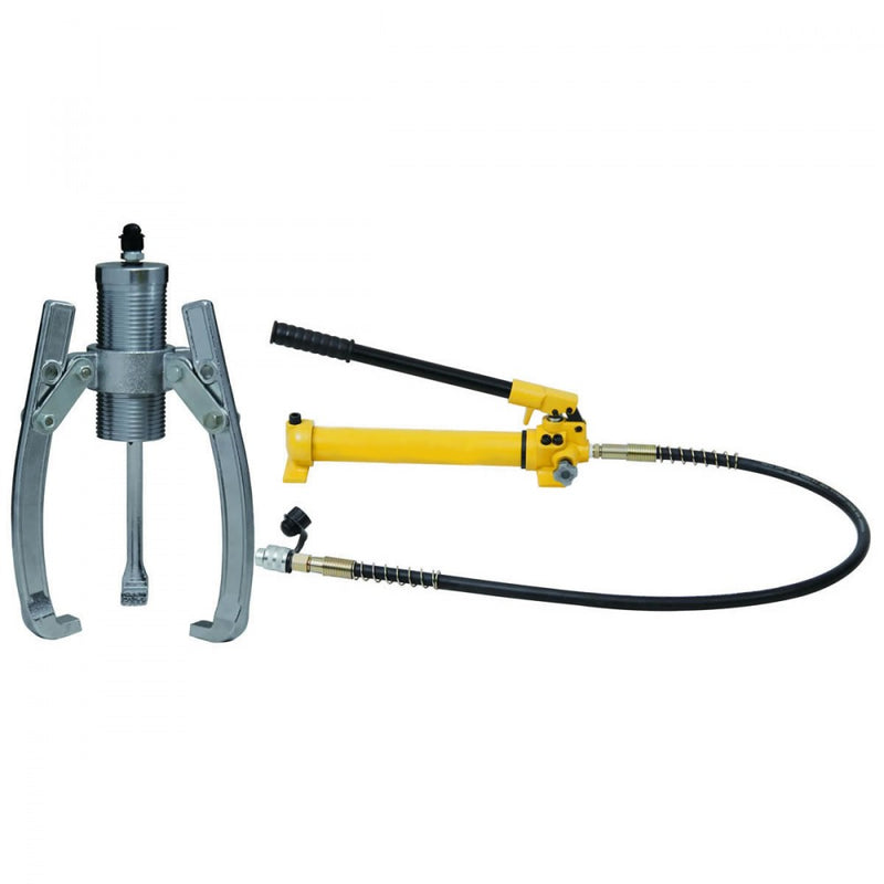 Hydraulic wheel hub puller with external hand pump 100 t (L-100F-MP)