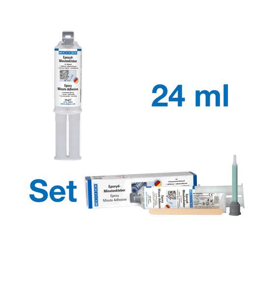 Epoxyd-Minutenkleber, 24ml universeller Epoxidharzklebstoff (WEICON 10550024)