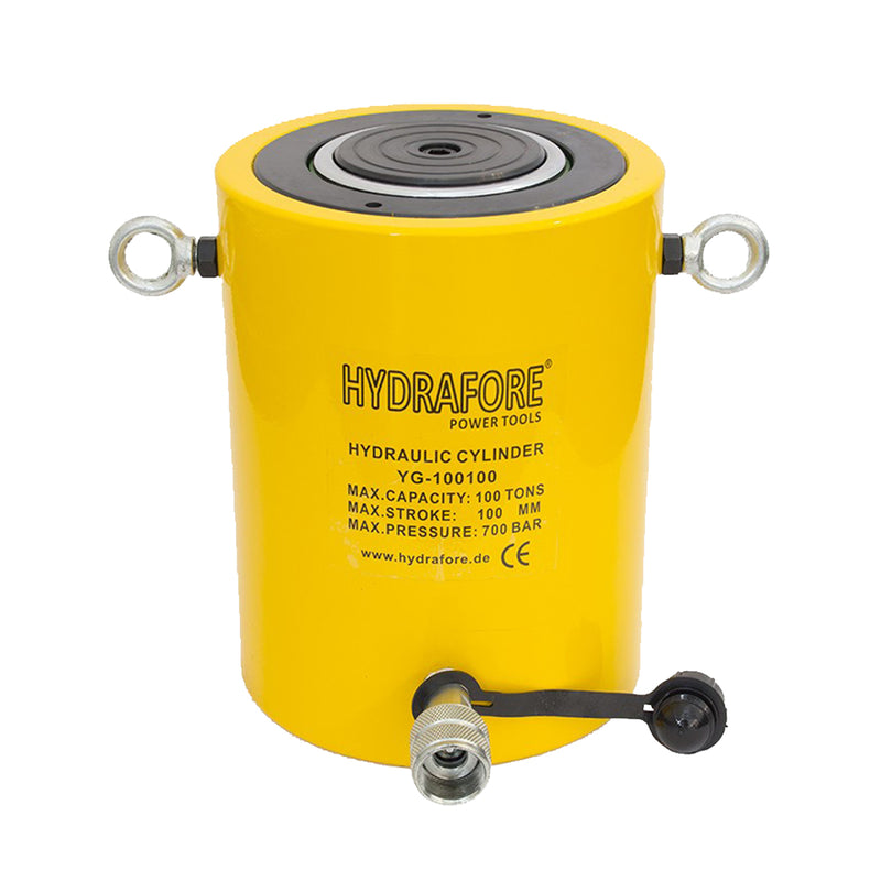 Single Acting Hydraulic Cylinder (100 Ton, 100mm) (YG-100100)