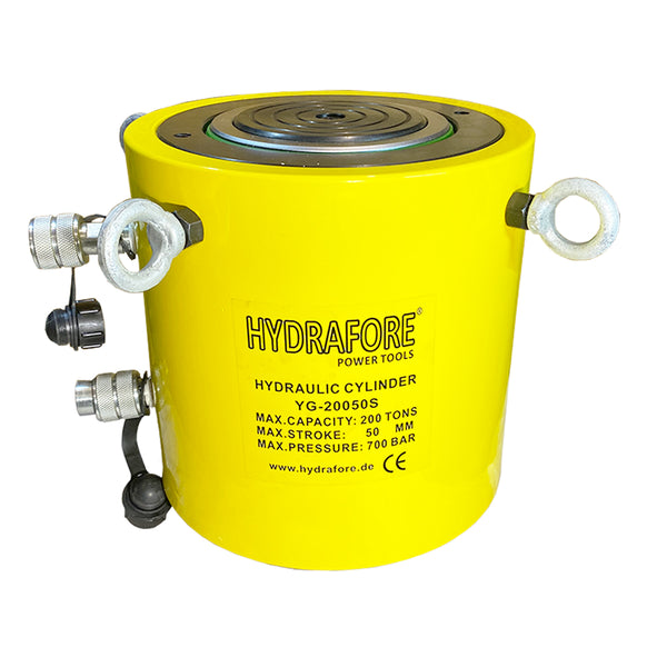 Vérin hydraulique à double effet (200 tonnes, 50 mm) (YG-20050S)