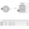 Hydraulic hollow cylinder, hollow piston cylinder (60T, 200mm) (YG-60200K) 