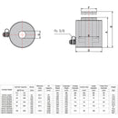 Cylindre creux hydraulique, cylindre à piston creux (20T, 200 mm) (YG-20200K) 