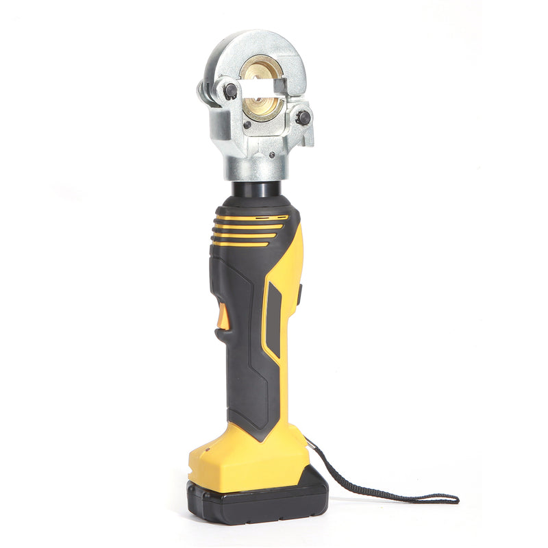 Outil de sertissage à piles 18 V/2 Ah pour tuyaux en acier inoxydable/manchons en acier inoxydable (7 T/16-300 mm2) (ZD-300Y)