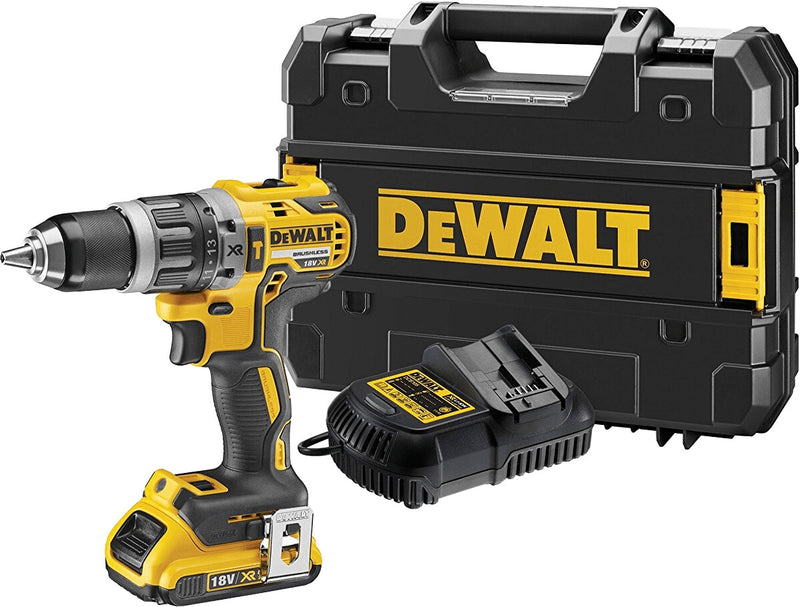 18V/2x2Ah cordless impact drill, charger TSTAK-Box (DeWALT DCD796D2-QW)