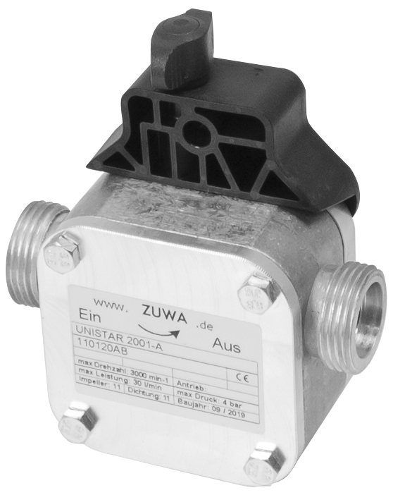 UNISTAR 2001-A Impellerpumpe mit Adapter für Bohrmaschine (ZUWA 111111100AB)