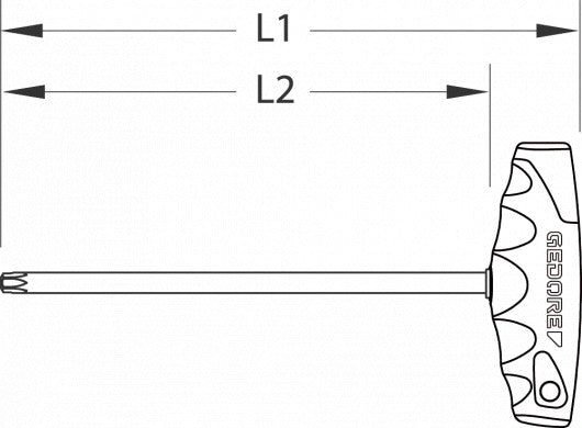 Jeu de tournevis TX 7 pièces, L:120mm (GEDORE DT 2142 TX-007) (3037401)