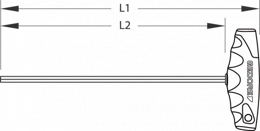 Sechskantschraubendreher-Satz 8tlg, L:120mm (GEDORE 2142 T-008) (3037428)