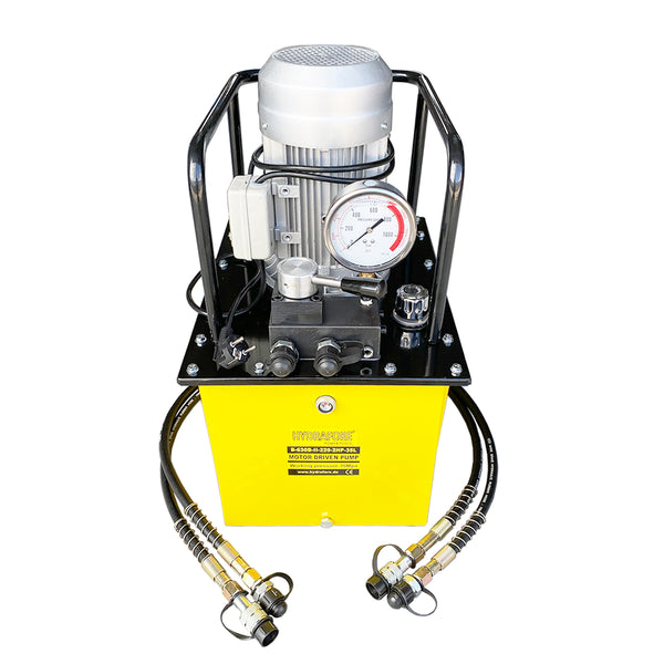 Pompe hydraulique double effet avec vanne manuelle (1,5kW/220V/35L) (B-630B-II-220-2HP-35L)