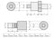 Single-acting hydraulic pump with solenoid valve (0.75kW/220V/8L) (B-630F-220-1HP-8L)