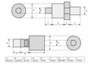 Pompe à main hydraulique avec manomètre (700 bar, 700 cm3) (B-700B)