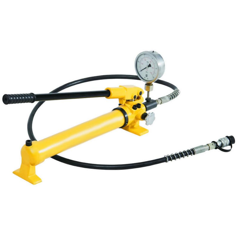 Hydraulische Handpumpe mit Manometer (700 bar, 700 cm3) (B-700B) – EZ-Tools GmbH