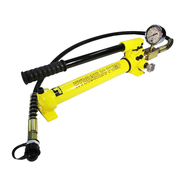 Hydraulic hand pump with pressure gauge (700 bar, 350 cm3) (B-700CB)