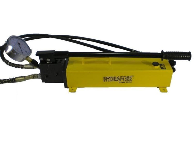 hydraulische handpumpe doppeltwirkend Doppeltwirkende Handpumpe mit Manometer (700bar, 3000cm3) (B-700S) – EZ-Tools GmbH