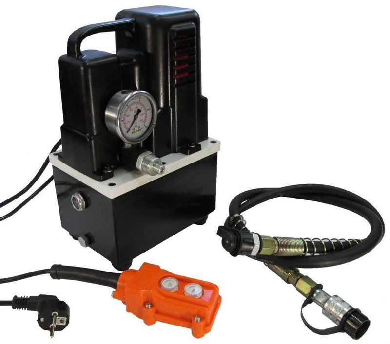 Single-acting hydraulic pump with solenoid valve (700 bar, 4 liters) (B-700T)