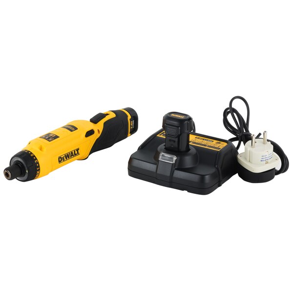 7.2V/1.0Ah cordless screwdriver 1/4" hexagon socket (DeWALT DCF680G2-QW)