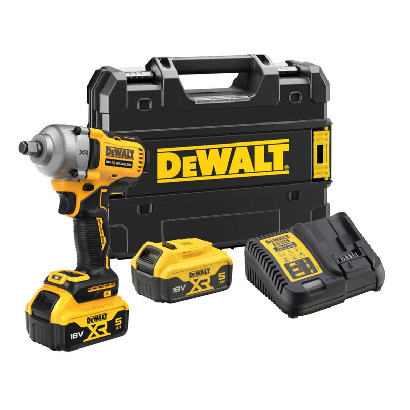 18V/2x5Ah - 1/2" Akku-Schlagschrauber Li-Ion, Tstak (DeWALT DCF891P2T-QW)