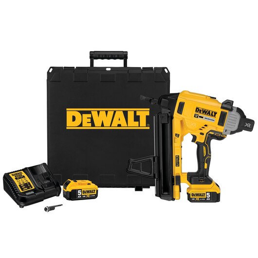 18V/2x5Ah battery concrete nailer Brushless XR in case (DeWALT DCN890P2-QW)