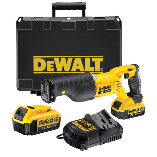 18V Akku-Säbelsäge 28.6mm Hublänge 2x4,0Ah (DeWALT DCS380M2-QW)