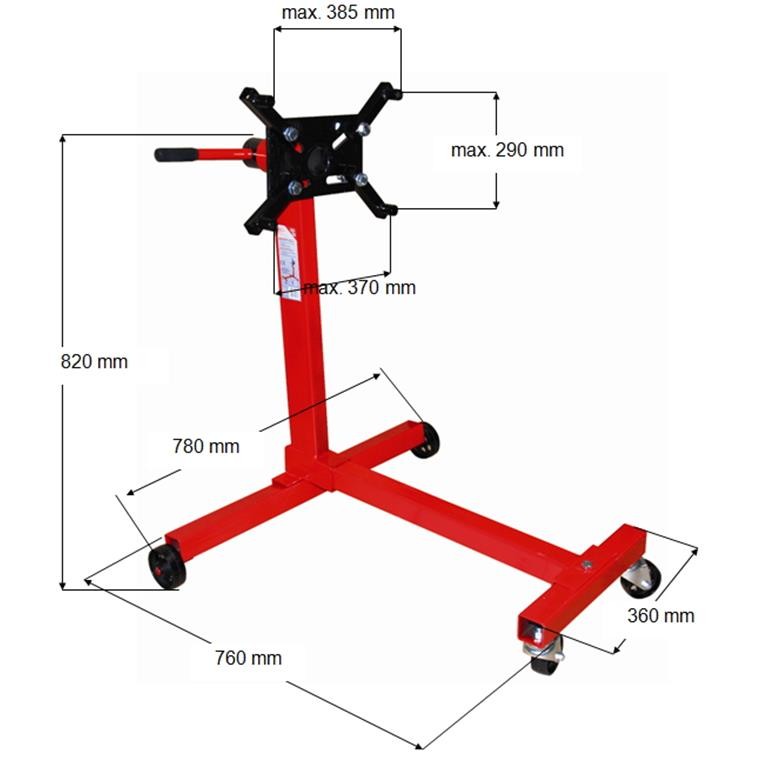 Support moteur, support moteur, support moteur 453kg/1000lbs (ES1000) 