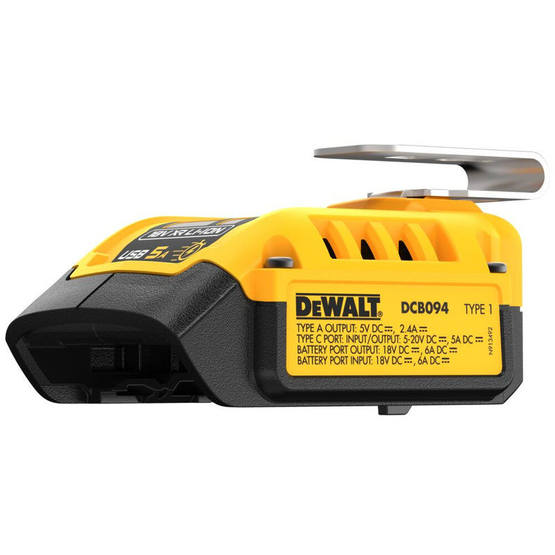 18V Kombi-Ladegerät mit Powerbank-Funktion (DeWALT DCB094K-QW)