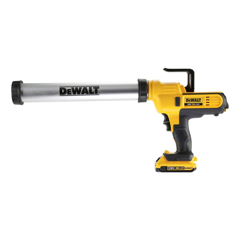 20V 2Ah 300-600ml Adhesive Caulking Gun Kit, Grease P (DeWALT DCE580D1-QW)