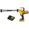 Kit de pistolet à calfeutrage adhésif 20 V 2 Ah 300-600 ml, graisse P (DeWALT DCE580D1-QW)