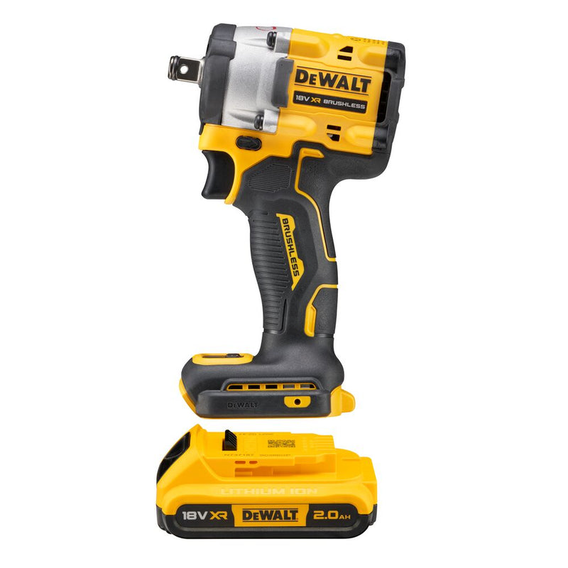 12 Volt / 2x2.0 Ah cordless impact wrench (3/8" square drive) (DeWALT DCF902D2-QW)