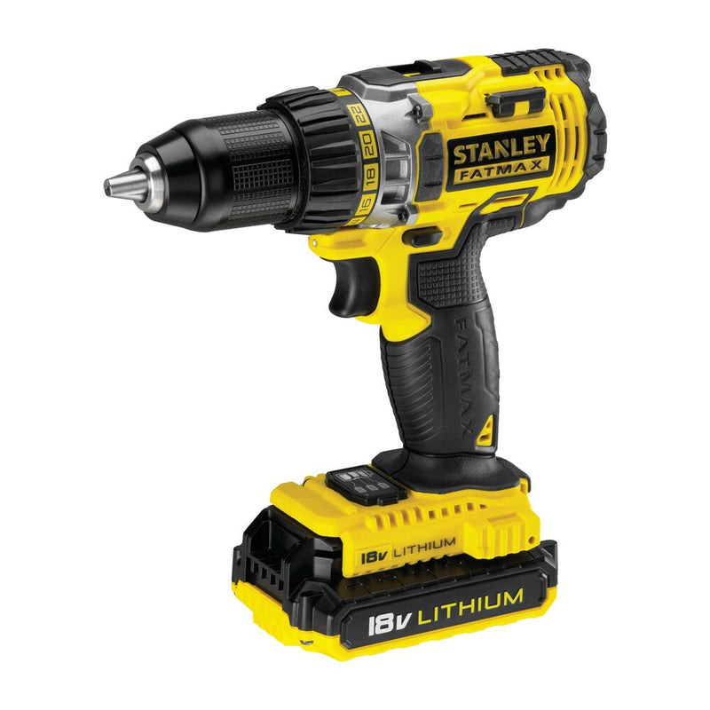 18V FATMAX Akku-Bohrschrauber 2x2Ah im Koffer (STANLEY FMC600D2-QW)