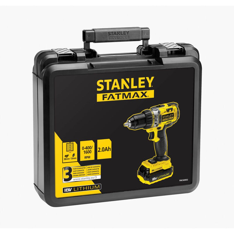 18V FATMAX Akku-Bohrschrauber 2x2Ah im Koffer (STANLEY FMC600D2-QW)