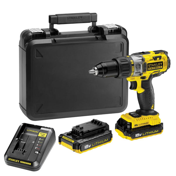 Perceuse-visseuse sans fil FATMAX 18V 2x2Ah en coffret (STANLEY FMC625D2-QW)