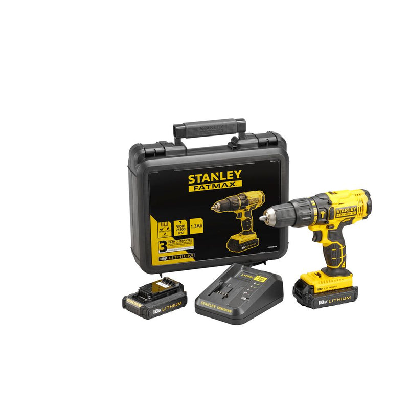 18V/2x1.3Ah 47Nm cordless drill/driver (STANLEY FMC626C2K-QW)