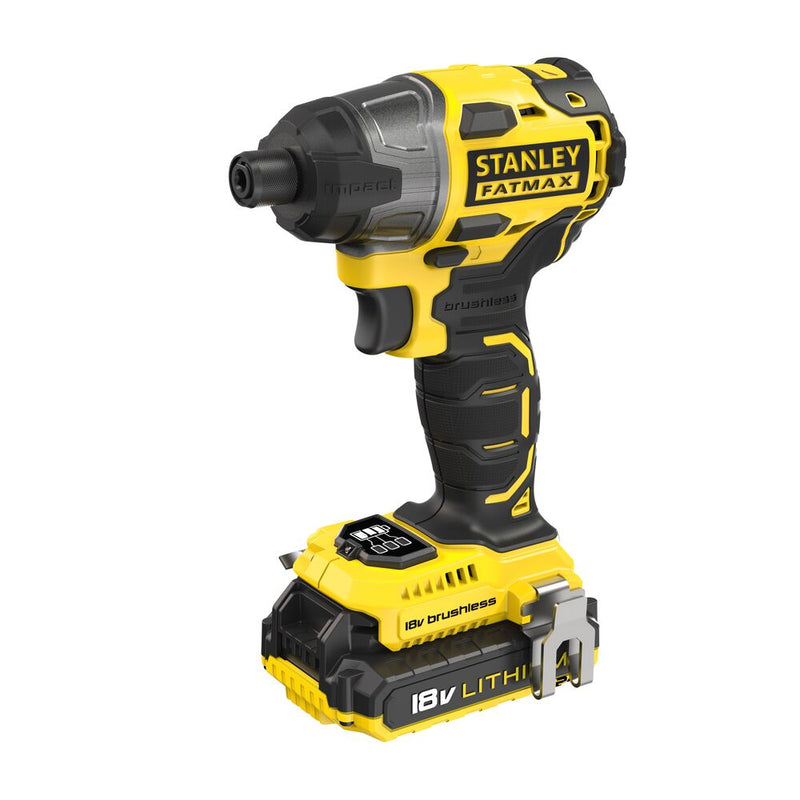 18V cordless impact wrench 2x2Ah, brushless TSTAK case (STANLEY FMC647D2-QW)