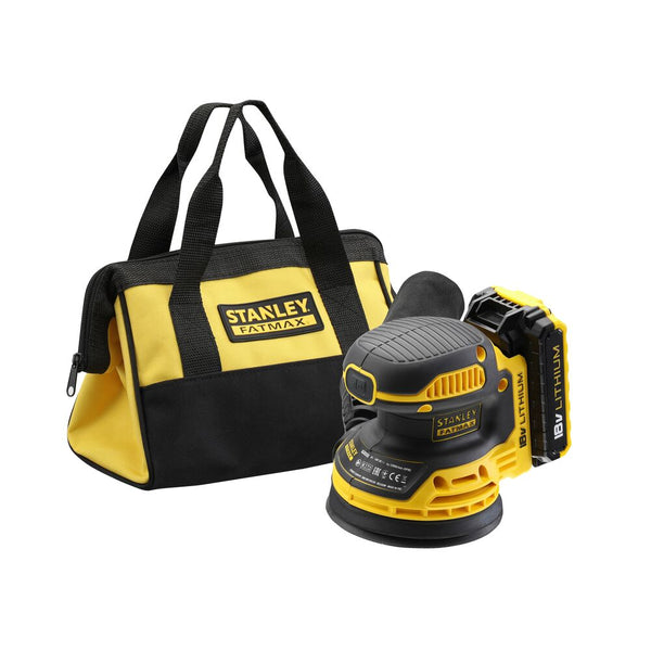 18V Akku Exzenterschleifer 2Ah-Ø125mm Tasche (STANLEY FMCW220D1-QW)