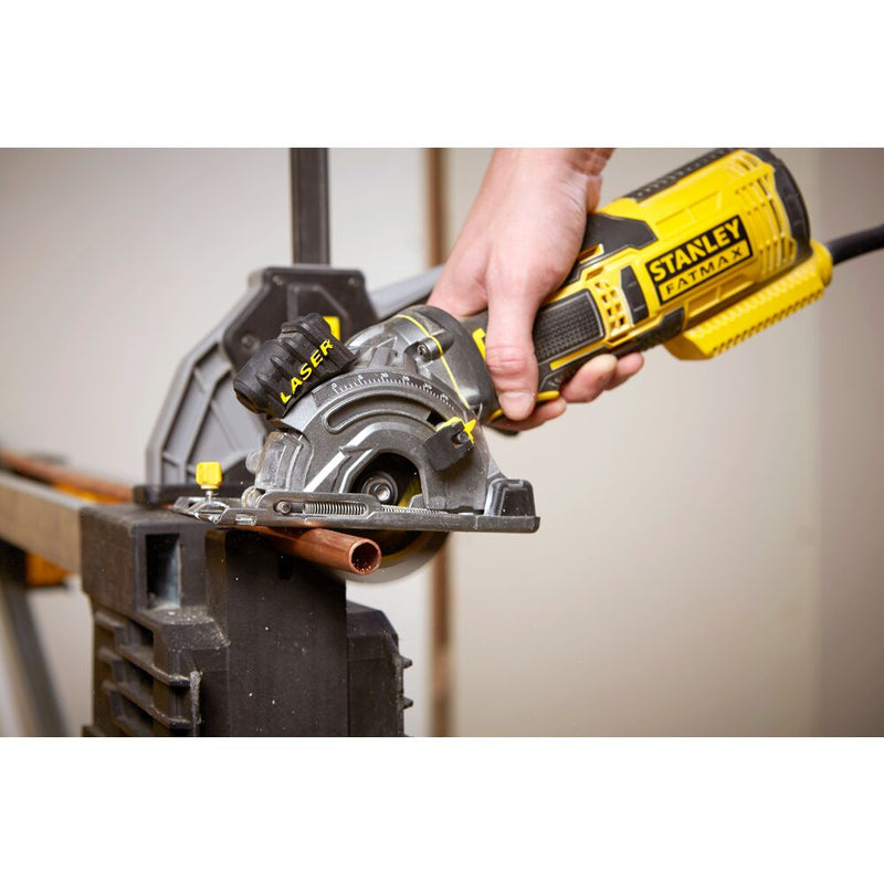 650W/220V Ø89mm FATMAX compact circular saw, case (STANLEY FME380K-QS)