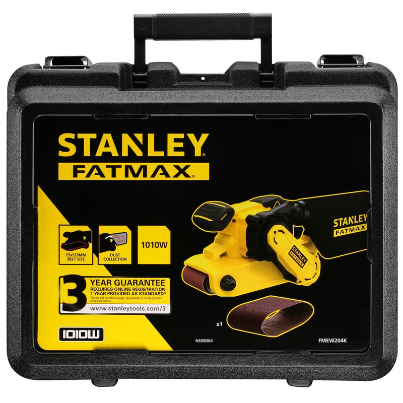 1010W/220V FATMAX Bandschleifer, 75x533mm im koffer (STANLEY FMEW204K-QS)