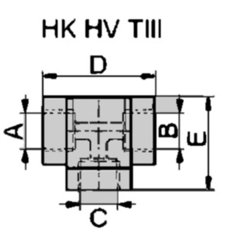 3 T-Port Verteiler (IGN3/8") (HKHVTIII383838)
