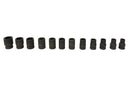 1/2" hexagon socket wrench set 10mm-24mm, L:38mm, 12 pieces (JQ-38-12-12set) 