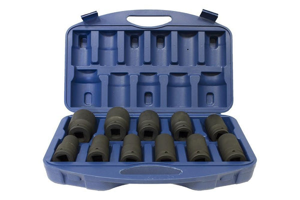 1" hexagon socket wrench set 22mm-46mm, L:80mm, 11 pieces (JQ-80-1-11set)