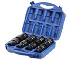 1" hexagon socket wrench set 22mm-46mm, L:80mm, 11 pieces (JQ-80-1-11set)