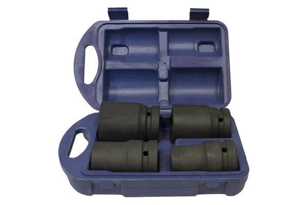 1" hexagon socket wrench set 22mm-41mm, L: 80mm, 4 pieces (JQ-80-1-4set)
