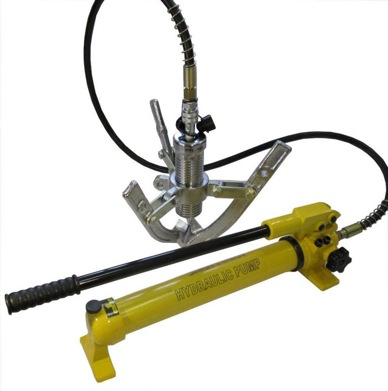 Hydraulic wheel hub puller with external hand pump 10 t (L-10F-MP)