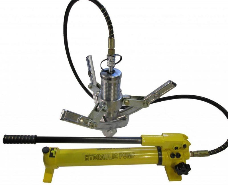 20T hydraulic wheel hub puller with ext. Hand pump Ø100-350mm (L-20F-MP)