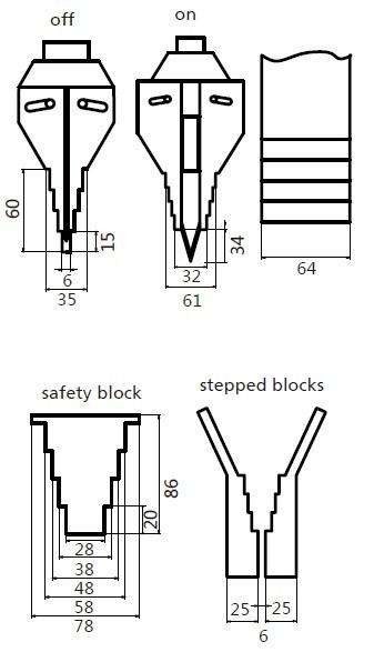 Mechanische Flanschverteiler 8Ton / 77mm (P-8)