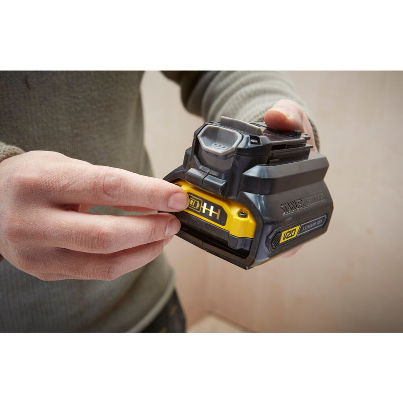 18V/2Ah FATMAX V20 starter kit, adapter, charger (STANLEY SFMCB121D1-QW)
