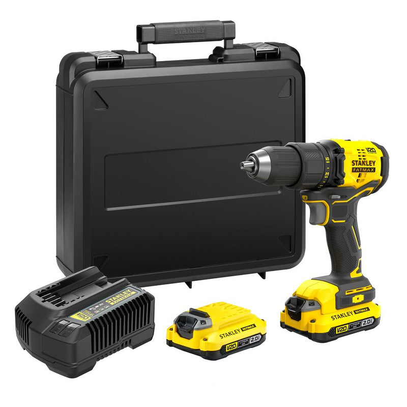 18V/2x2Ah FATMAX V20 cordless drill/driver, in case (STANLEY SFMCD710D2K-QW)