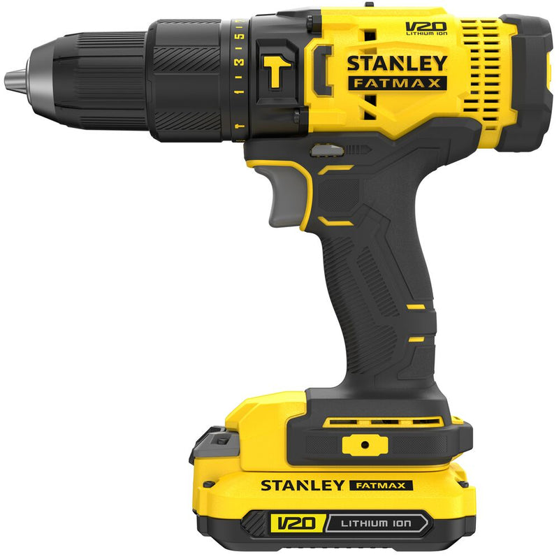 18V/1.5Ah FATMAX cordless impact drill, 2 batteries (STANLEY SFMCD711C2K-QW)