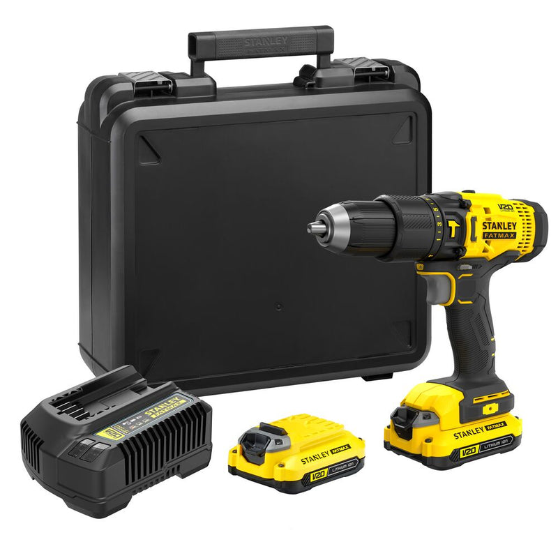 18V/1.5Ah FATMAX cordless impact drill, 2 batteries (STANLEY SFMCD711C2K-QW)