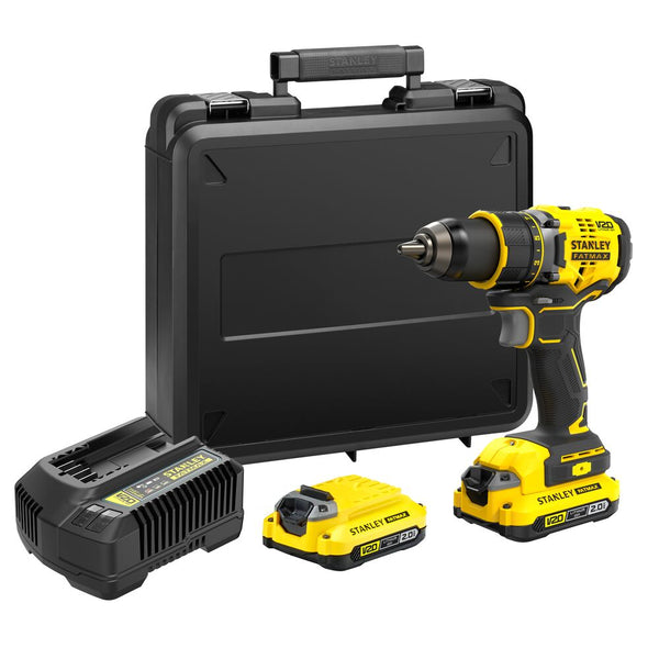 18V FATMAX cordless drill/driver V20, 2x2Ah (STANLEY SFMCD720D2K-QW)