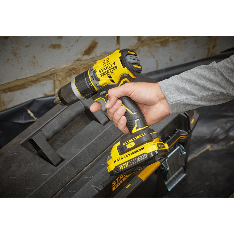 18V FATMAX cordless combi drill in case (STANLEY SFMCD721D2K-QW)